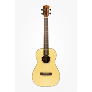 KALA KA-SSTU-B - Solid Spruce Travel Baritone Ukulele, with Bag