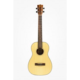 KALA KA-SSTU-B - Solid Spruce Travel Baritone Ukulele, with Bag