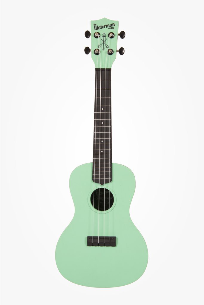 KALA Waterman KA-CWB-GN - Sea Foam Green Concert Ukulele, with Tote Bag