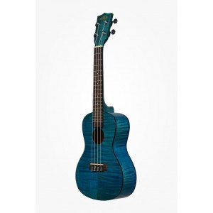 KALA KA-CEMB - Blue Exotic Mahogany Concert Ukulele, with Bag (UB-C)