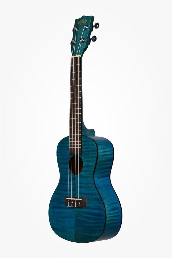 KALA KA-CEMB - Blue Exotic Mahogany Concert Ukulele, with Bag (UB-C)