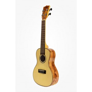 KALA KA-FMCG - Solid Spruce Flame Maple Concert Ukulele, with Case (UC-C)