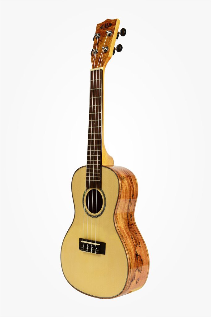 KALA KA-FMCG - Solid Spruce Flame Maple Concert Ukulele, with Case (UC-C)