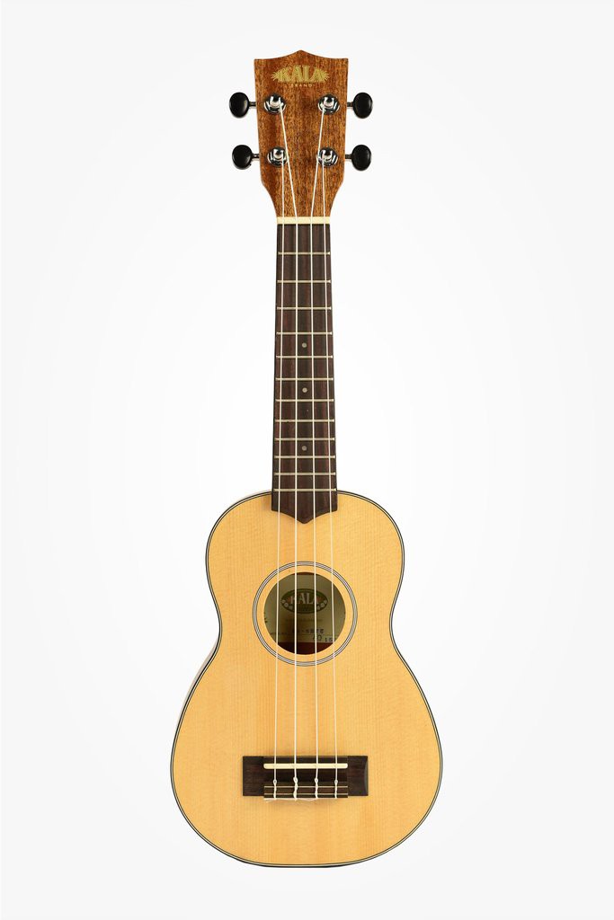 KALA KA-SSTU - Solid Spruce Travel Soprano Ukulele, with Bag