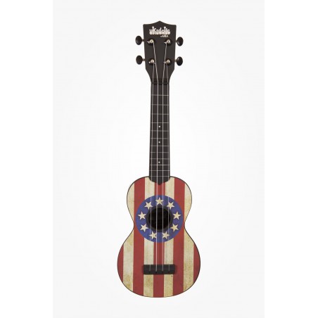 KALA Ukadelic KA-SU-USA - USA Soprano Ukulele, with Tote Bag