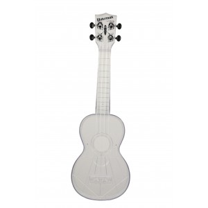 KALA Waterman KA-SWT - Transparent Ice Soprano Ukulele, with Tote Bag