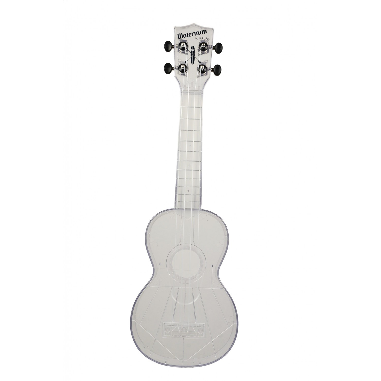 KALA Waterman KA-SWT - Transparent Ice Soprano Ukulele, with Tote Bag