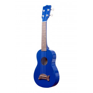 Makala Dolphin MK-SD-MBL - Metallic Blue Soprano Dolphin Ukulele, with Tote Bag