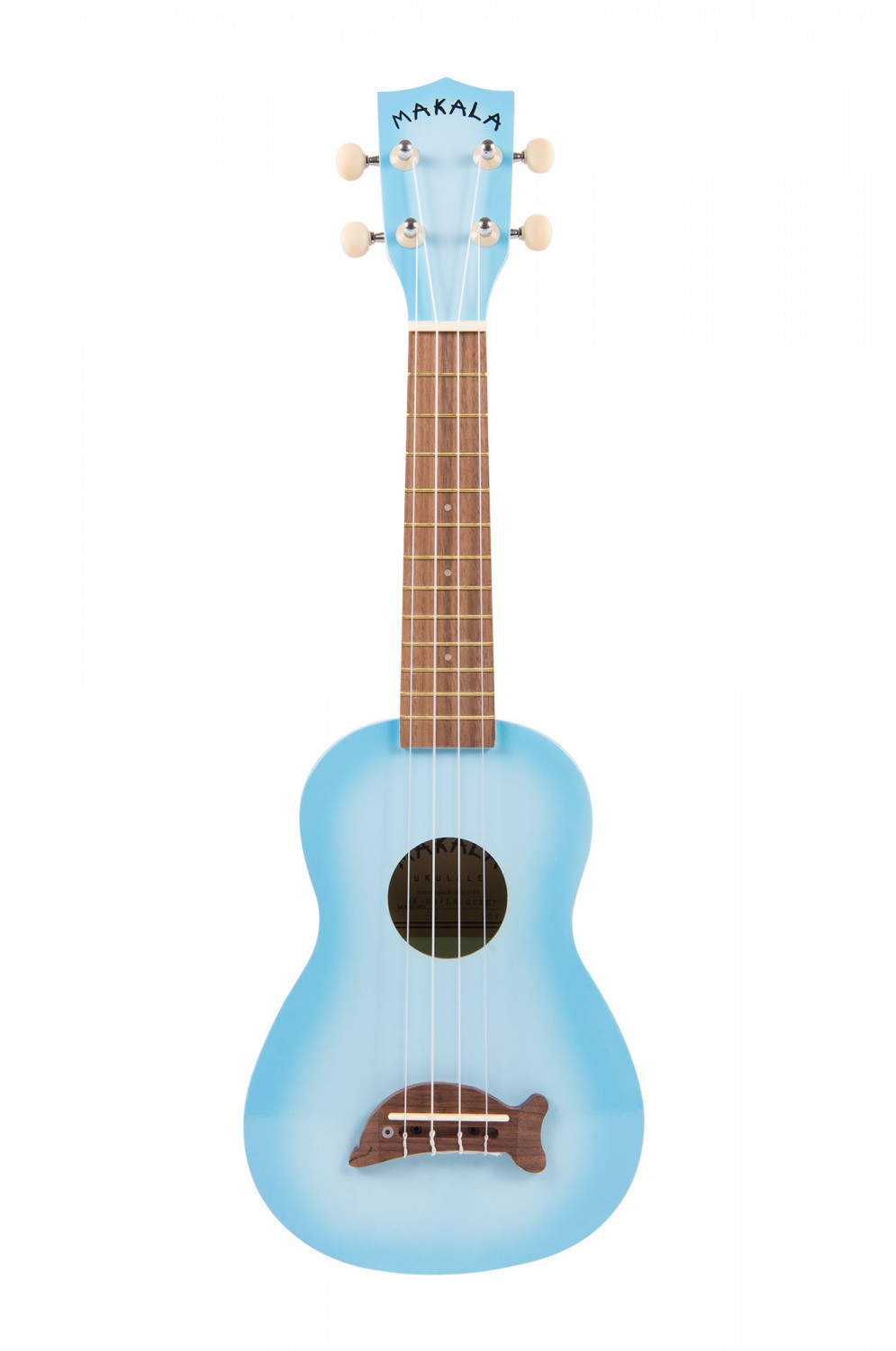 Makala Dolphin MK-SD-LBLBURST - Light Blue Burst Soprano Dolphin Ukulele, with Tote Bag Makala Dolphin MK-SD-LBLBURST - Light Blue Burst Soprano Dolphin Ukulele, with Tote Bag