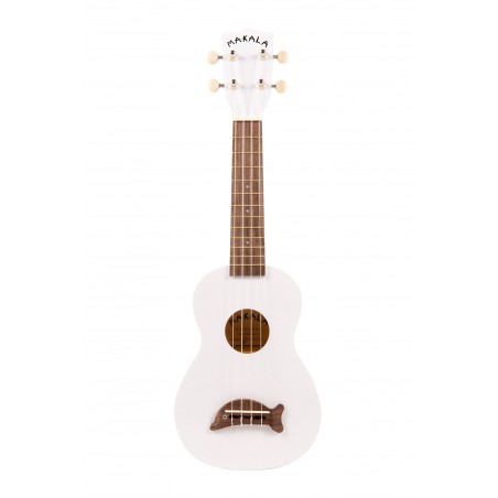 Makala Dolphin MK-SD-PW - Pearl White Soprano Dolphin Ukulele, with Tote Bag