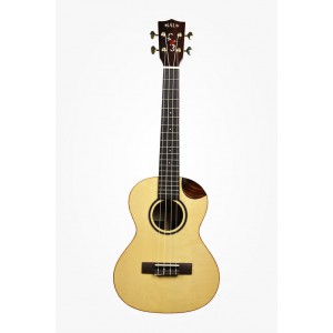 KALA KA-SPT-SC - Solid Spruce Scallop Tenor Ukulele, with Scallop Cutaway with Case (UC-T)