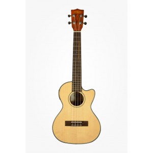 KALA KA-STGE - Solid Spruce Mahogany Tenor Ukulele, with EQ & Bag (UB-T)