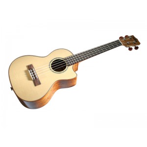 KALA KA-FMTG-CE - Solid Spruce Flame Maple Tenor Ukulele, with EQ, Cutaway & Case (UC-T)