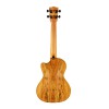 KALA KA-SSTU-SMT-CE - Solid Spruce Spalted Maple Travel Tenor Ukulele, with Cutaway, EQ & Bag