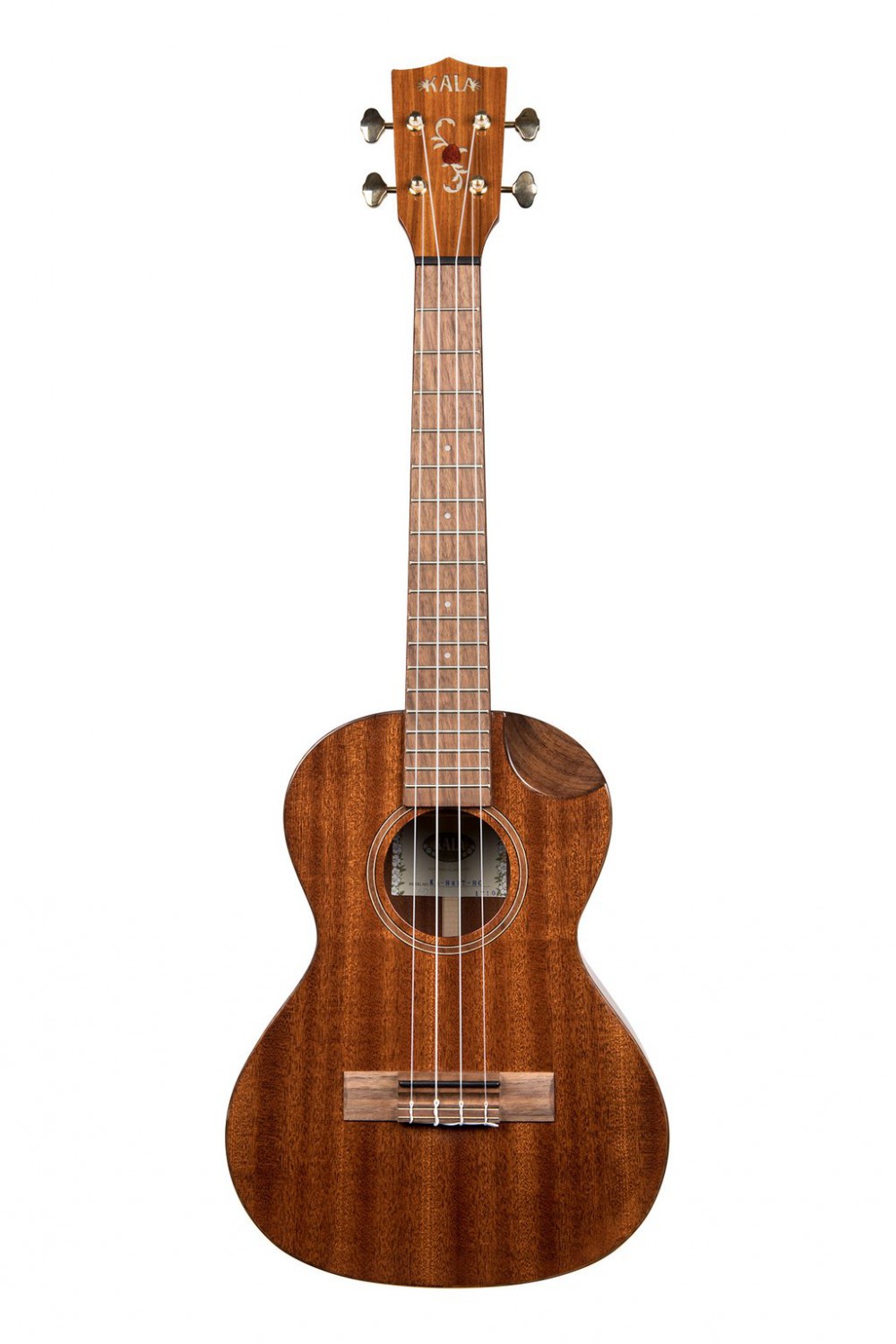 KALA KA-SMHT-SC - Solid Mahogany Scallop Tenor Ukulele, with Scallop Cutaway & Case (UC-T)