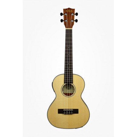 KALA KA-SSTU-TE - Solid Spruce Travel Tenor Ukulele, with EQ & Bag