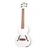 KALA KA-JTE/MTW - Metallic White Archtop Tenor Ukulele, with EQ & Case (UC-T)