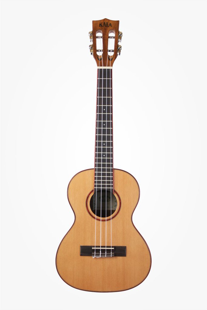 KALA KA-ATP-CTG - Solid Cedar Acacia Tenor Ukulele, with Case (UC-T)