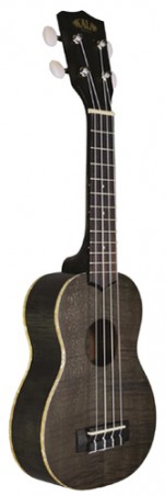 KALA KA-SEMBK - Black Exotic Mahogany Soprano Ukulele, with Bag (UB-S)