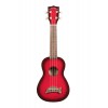 Makala Dolphin MK-SD-RDBURST - Red Burst Soprano Dolphin Ukulele, with Tote Bag