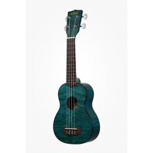 KALA KA-SEMB - Blue Exotic Mahogany Soprano Ukulele, with Bag (UB-S)