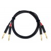 Cordial CFU1,5PP - kabel, przejściówka 2x jack - 2x jack (1,5m)