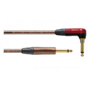 CORDIAL CSI 6 RP METAL SILENT - kabel instrumentalny gitarowy kątowy (6m)