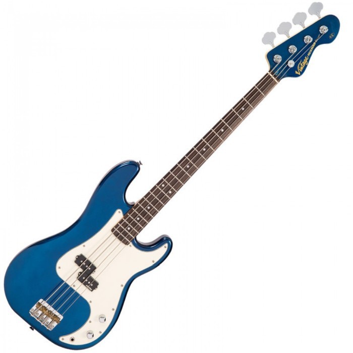 Vintage V4BBL - Bass Guitar Bayview Blue Vintage V4BBL - gitara basowa