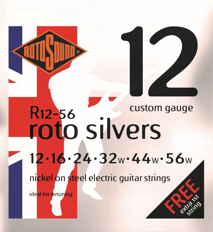 Roto R12-56 - 6 strun Silvers [12-56] niklowane