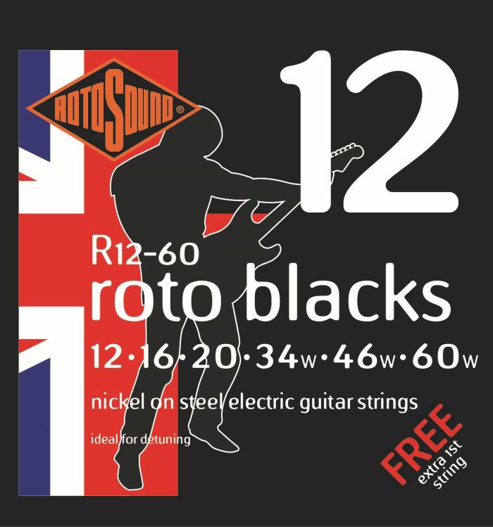 Roto R12-60 - 6 strun Blacks [12-60] niklowane
