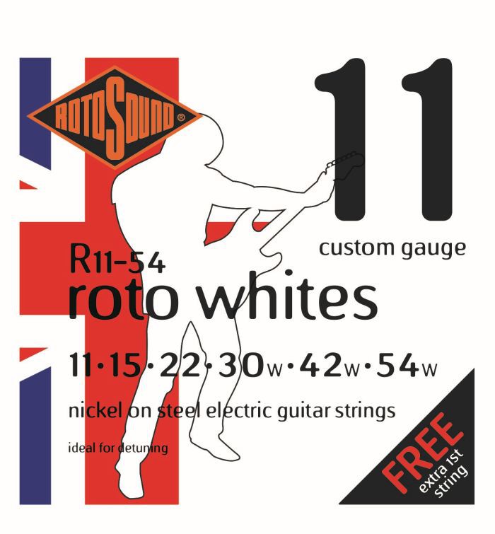 Roto R11-54 - 6 strun Whites [11-54] niklowane