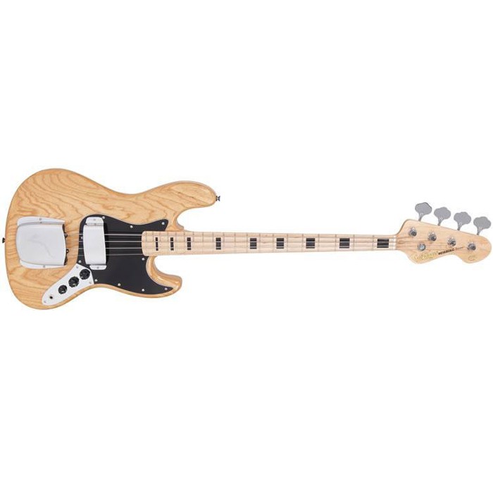 Vintage VJ74NAT - Bass Guitar Natural Ash Body Vintage VJ74NAT - gitara basowa