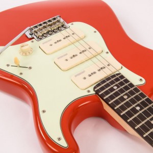 Vintage V6PFR - Electric Guitar Firenza Red