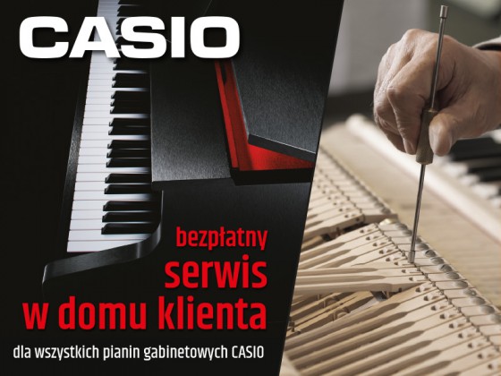 Serwis i naprawa pianin CASIO w domu klienta