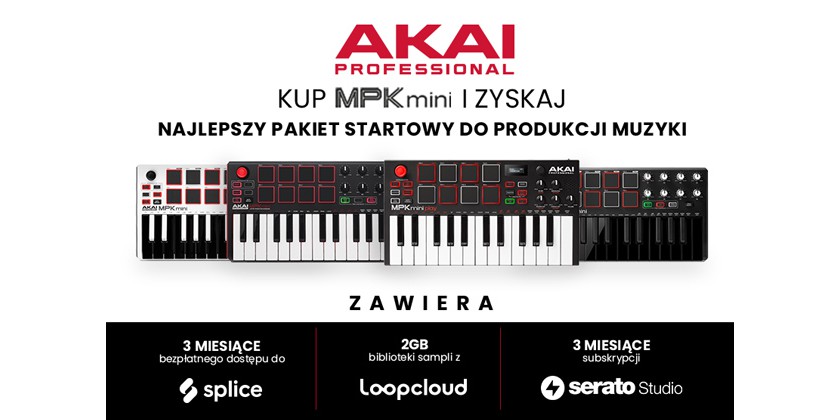 PROMOCJA: Kup Akai MPK Mini i zyskaj pakiet do produkcji muzyki